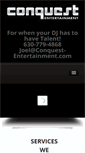 Mobile Screenshot of conquest-entertainment.com