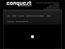 Tablet Screenshot of conquest-entertainment.com